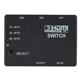 Chaveador Comutador Hdmi 3x1 Switch  1080p Hd