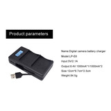 Usb Lcd Display Dual Battery Charger Cargador Doble Lp-e8