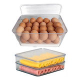 Porta Frios Duplo Resistente + Porta Ovos Geladeira 30 Ovos