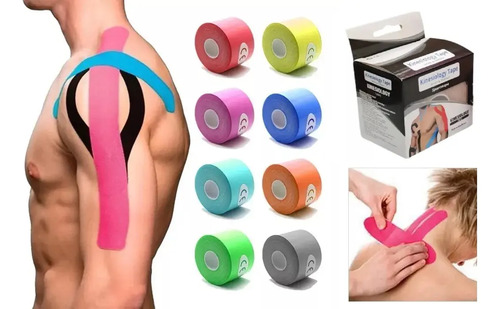 Cinta Kinesiologica Vendaje Muscular Kinesiotape 5x5 Colores | Meses sin interés