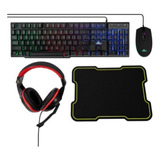 Teclado, Ratón, Diadema Y Mousepad Yeyian Kit Hydra Nl