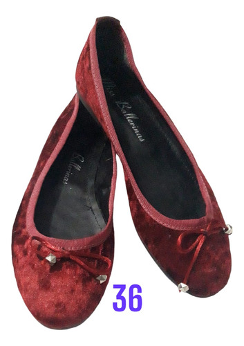 Zapato Bajo Mujer Elegante Chatita N° 36 - Como Nuevas!