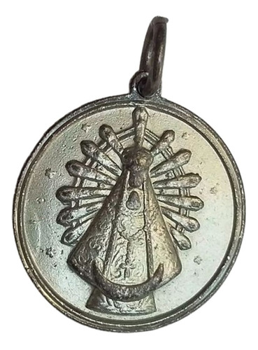 Medalla Virgen De Lujan 3cm Metalica - Usada