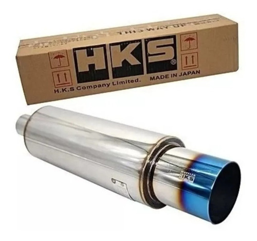 Escape Alto Flujo Muffler Hks Punta Ionizada  3  - 4.5  