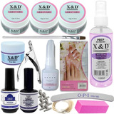 Kit Para Unhas Gel Primer Top Coat Prep Gel Xed