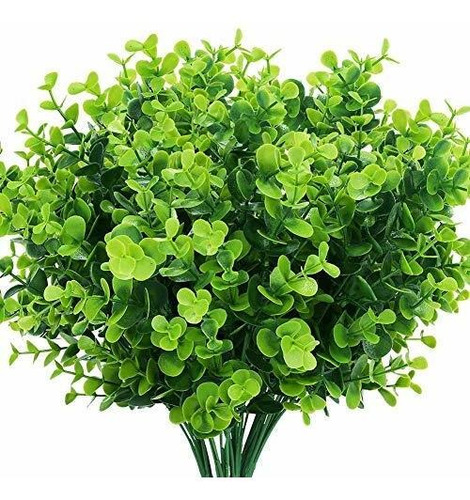 Tallos De Boj Artificial Planta Falsa 6 Piezas Grandes,...