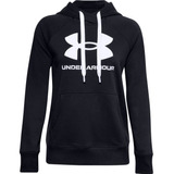 Hoodie Under Armour Rival Fleece Mujer-negro