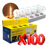 Paquete De 100  Focos Irrompible Led Vintage 1w 100lm 2700k 