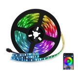 Cinta De Luz Led Multicolor Rgb 5metros Bluethooth App