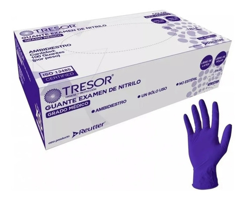 Guantes Nitrilo Premium Clínica Tresor 