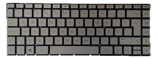 Teclado Hp 14-ab Plata Español Iluminado 14 Ab