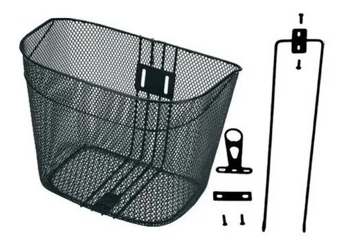 Canasta De Bicicleta Metálica Mediana