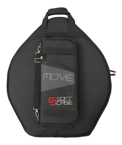 Bag Capa Prato Bateria Marca Soft Case Move Com Baqueteira