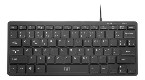 Mini Teclado Qwerty Português Brasil Cabo Usb Multi Tc154