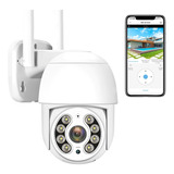 Nanwei Cámara De Seguridad Exterior Wifi, Trishome App, 1080p Pan&tilt 360 Grados, Mini Ptz Cámara Inalámbrica Al Exterior Con Visión Nocturna Con Audio Bidireccional, Detección Movimiento Con Alerta
