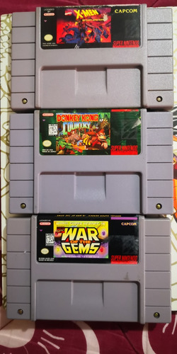 Lote Juegos Super Nintendo Snes Paquete Cartuchos Originales