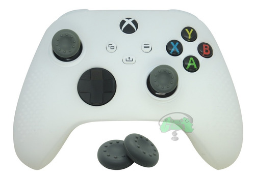 Capa De Silicone Controle Xbox Series S / X + 2 Grips