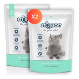 Piedra Aglutinantes Gatos Stonecat 4kg Sanitario Arena X 2