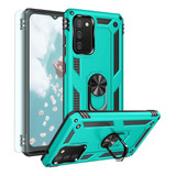 Funda Con Anillo Para Samsung Galaxy A03s Tjs Color Verde