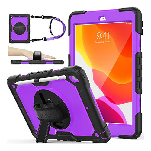 Funda Para iPad 9 Gen 3 Capas Con Soporte Giratorio 360