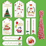 Etiquetas De Papel Kraft Para Regalos Navideños 50 Unidades