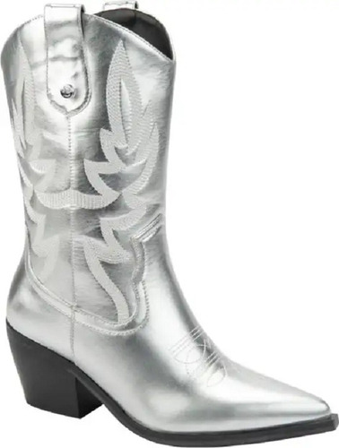 Botas 085479 Vaqueras Cowgirl Rodeo Bordadas Chamorro Amplio