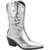 Botas 085479 Vaqueras Cowgirl Rodeo Bordadas Chamorro Amplio