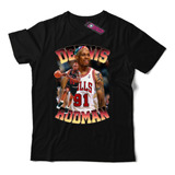 Remera Dennis Rodman Chicago Bulls Nba Dn1 Dtg Premium