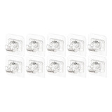 10 Unids/set Soporte Adhesivo Para Barra De Cortina Sin Gnc