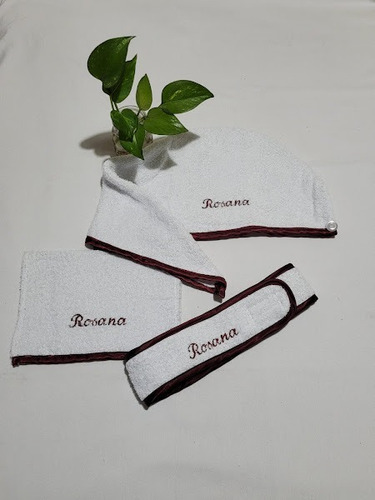 Turbante, Vincha Y Toallita 100% Algodon- Personalizados