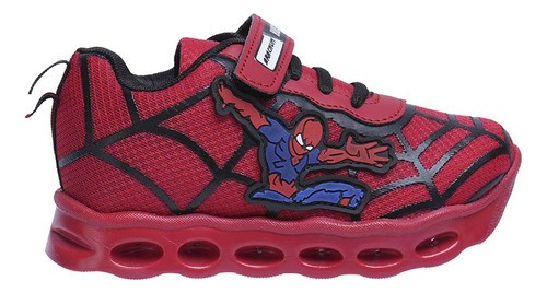 Tenis Niños Deportivos Luces Space Boys Spider Man