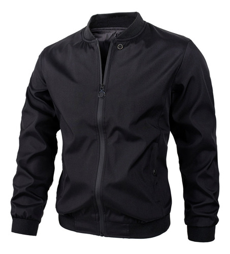 Chaqueta Bomber De Los Hombres Cremallera Primavera Otoño Casual Abrigo De Calle Tops De Estilo Británico Ropa De Abrigo Chaqueta Fina Impermeable Y R