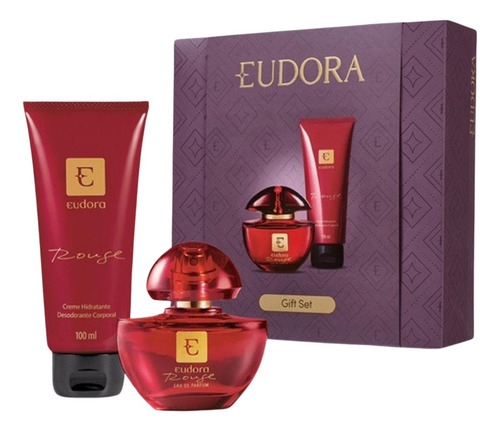 Kit Presente Eudora Rouge: Eau De Parfum 35ml + Creme 100ml