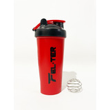 Vaso Mezclador Shaker Rojo Con Batidor Acero Inoxidable, Gym