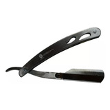 Navalha De Barbear Preta Inox Profissional Barba Cabelo