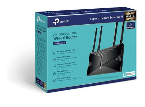 Router Tp-link Archer Ax23 Wi-fi 6 Ax1800 De Doble Banda 