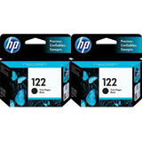 Cartuchos De Tinta Hp 122 Negro Pack X2 Unidades Originales