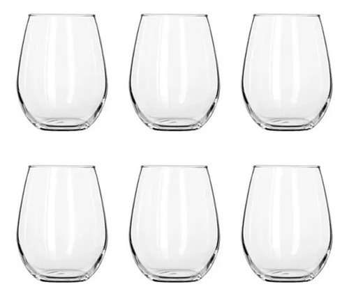 Vaso Copon Gourmet Rigolleau Vidrio Templado Vino Agua X6