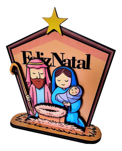 Mini Presepio De Natal Enfeite De Mesa Decoração Presente