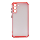 Carcasa Para Samsung Galaxy S21 Plus Tpu Reforzada - Cofolk Color Rojo Borde Borde Color