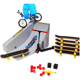 Mini Kit De Rampa Para Monopatín Y Bicicleta Para Practicar,