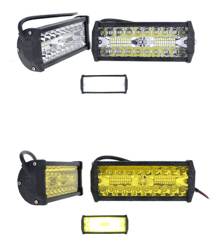 Par Faros Barra 40 Led Auxiliar Estrobo Auto Moto 4x4 Jeep