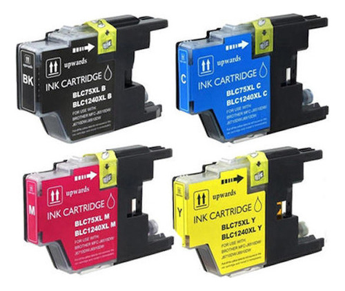 4 Tintas Compatibles Con Brother Lc75, Mfc-j6710cdw... 