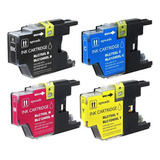 4 Tintas Compatibles Con Brother Lc75, Mfc-j6710cdw... 