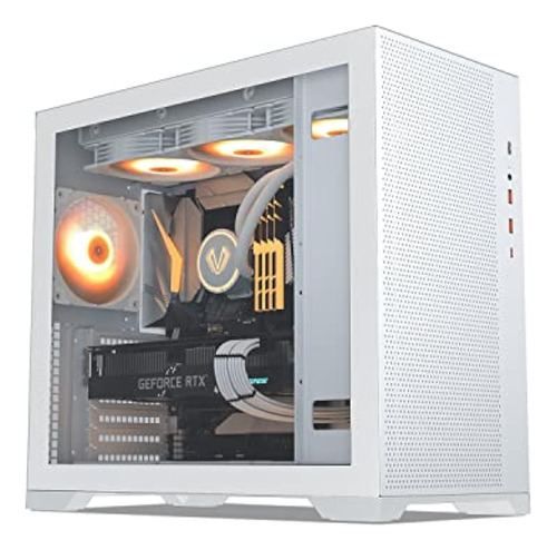 Vetroo Al-mesh-7c Caja De Pc Atx Compacta Blanca, Fuente De 