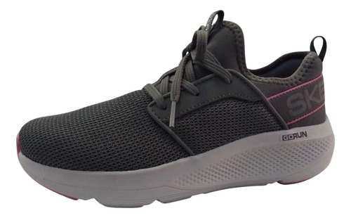 Tenis Skechers Go Run Elevate Gris Rosa Para Mujer Slip-ons Textil