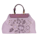 Bolsa Duffel Nicole Lee Corte Laser Y Bordado Ss22 Color Lila