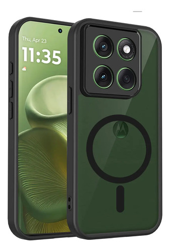 Funda Magnética Transparente Mate Para Motorola Edge 60 50