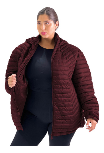 Campera De Abrigo Impermeable Entallada Mujer Talles Grandes