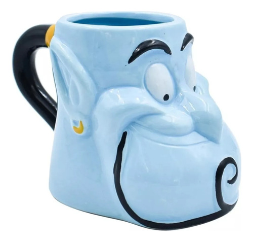 Taza 3d Tarro P/café Cerámica Genio Lámpara Aladdin 300ml